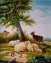 ovejas y cabra 45x37