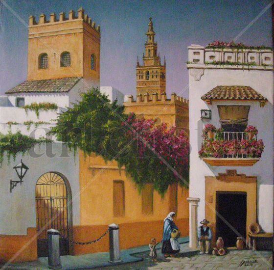 SEVILLA 50x50 Óleo Lienzo Otros