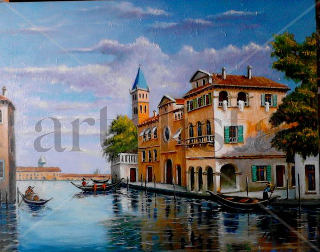 venecia 40x50 Óleo Lienzo Otros