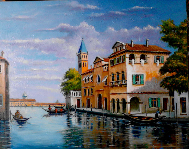 venecia 40x50 Óleo Lienzo Otros