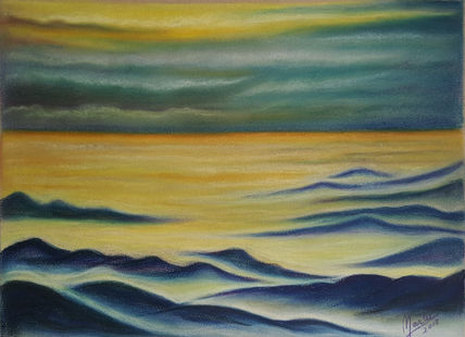 Mountains in the fog