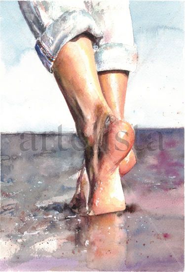 Caminado Watercolour Paper Figure Painting