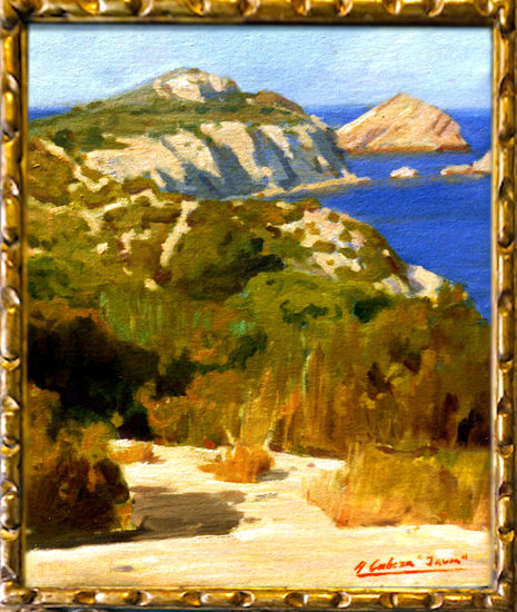 Paisaje de Jávea Oil Canvas Marine Painting