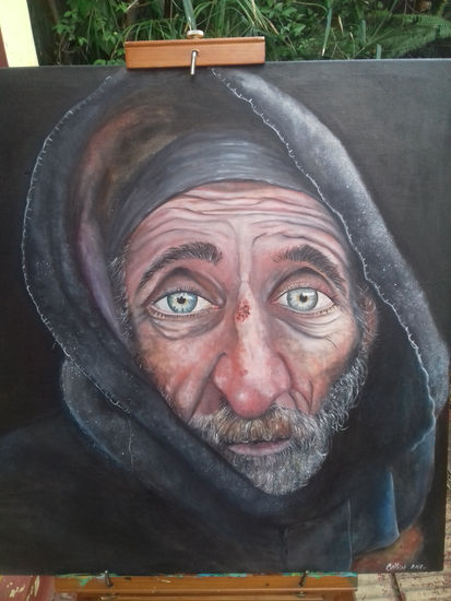 El mendigo Oil Canvas Portrait