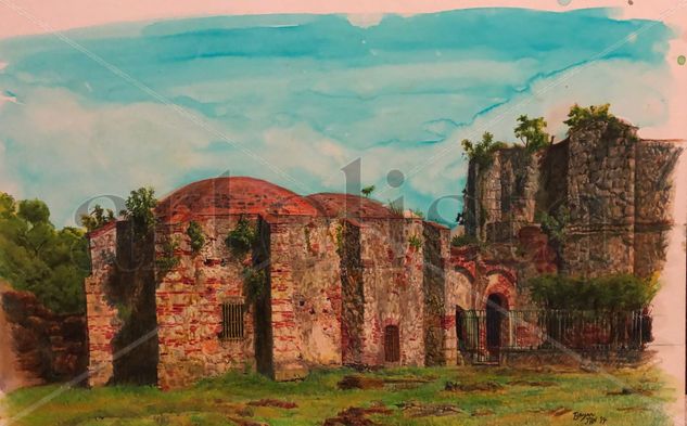 Ruinas de San Francisco Mixed Media