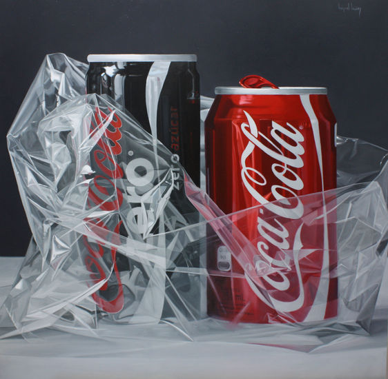 Coca Cola Oil Panel Still Life Paintings