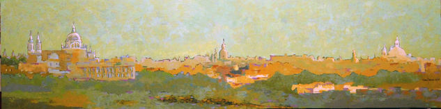 Madrid desde la Casa de Campo Oil Panel Landscaping