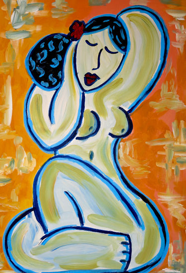 CURVY Acrylic Canvas Nude Paintings