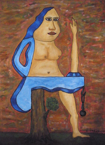 CASIMIRA Y LA HIPNOSIS Acrylic Panel Figure Painting