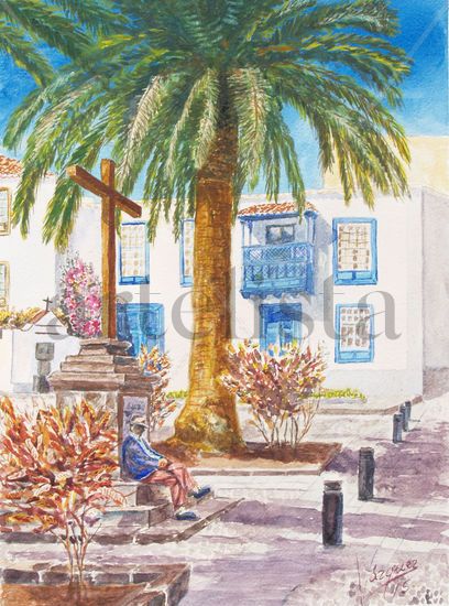 Cruz del tercero Watercolour Paper Landscaping