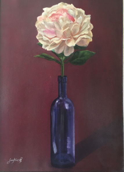 Pintura flor en...