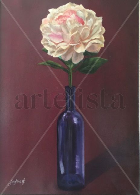 Pintura flor en...
