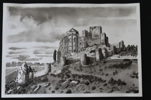 Castillo de Loarre Tinta Papel Paisaje