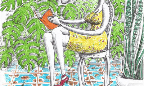 Mujeres en el jardín