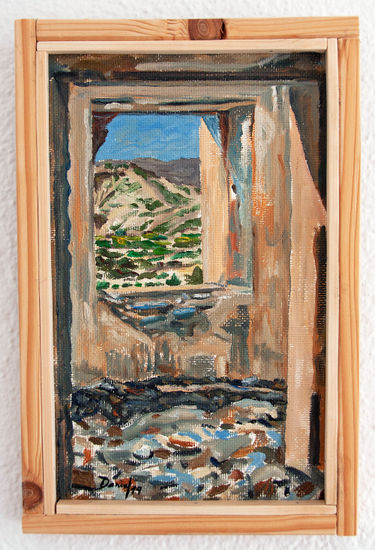 Ventana cortijo Tabernas II Óleo Tabla Otros