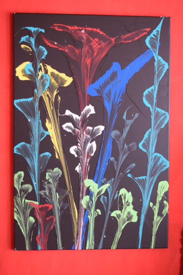 Jardin de Calas Acrylic Canvas Floral Painting