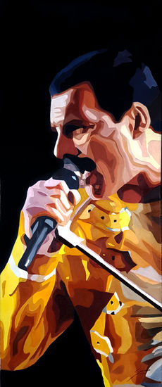 Freddie Mercury Oil Canvas Figure Painting