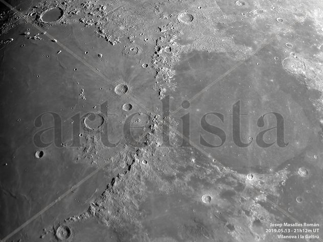 Luna: Cráteres y mares