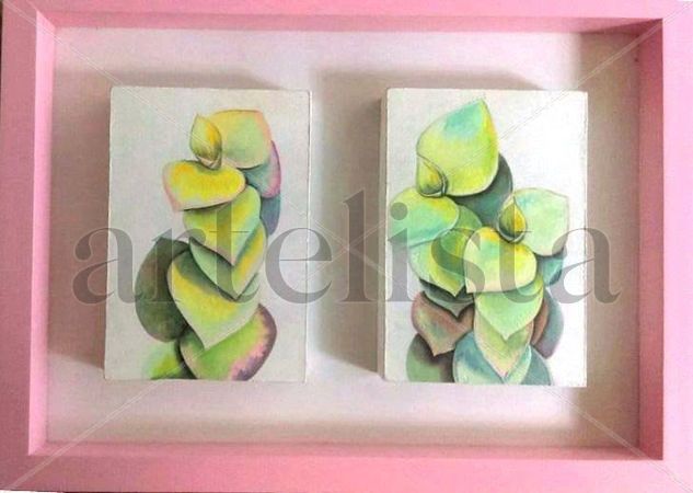 Pares Oil Panel Floral Painting