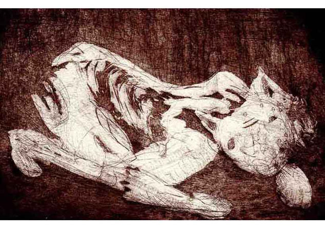 "PIEDA CON EL PERRO" Etching Process