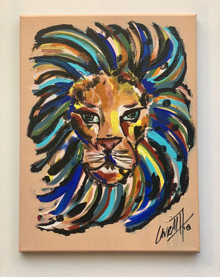 El rey de la selva soy yo Acrylic Canvas Animals