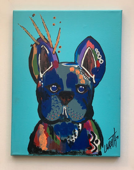 Perrito amoroso Acrylic Canvas Animals