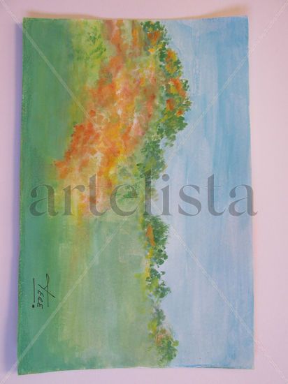 Bosque otoñal Acrylic Paper Landscaping