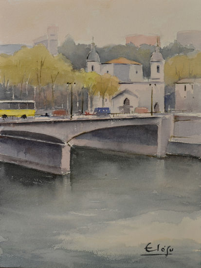 Puente del Arenal Watercolour Paper Landscaping