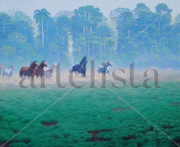 Stampede Acrylic Canvas Landscaping