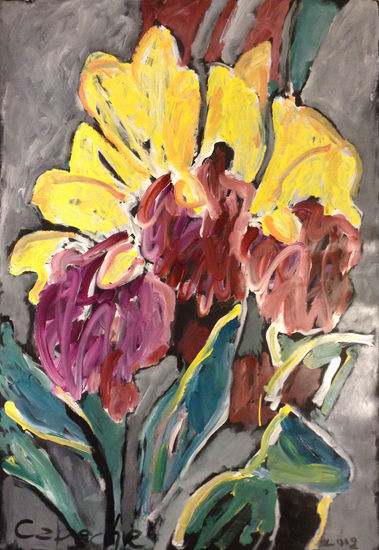 Floral 9 Acrylic Textile Floral Painting