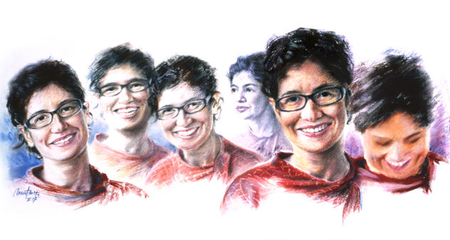 Composición de retratos de Mónica