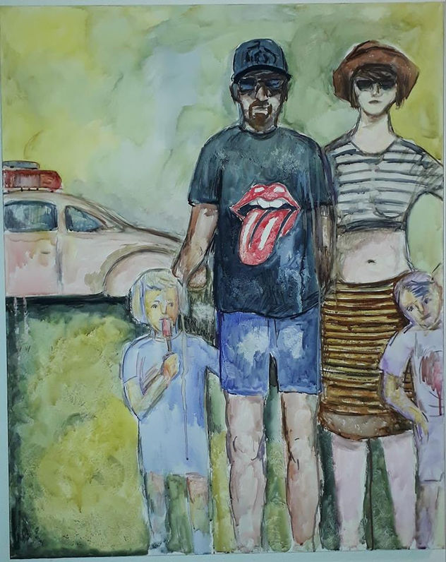 Retrato de familia en agosto