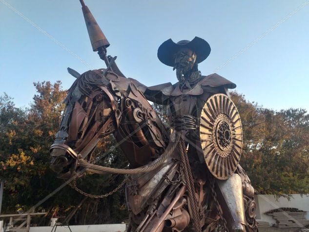 Americo Ananio Quijote Metal Figurative