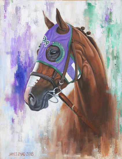 California Chrome-3 Oil Canvas Animals