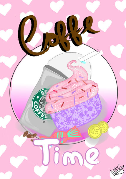 Ilustración coffe time