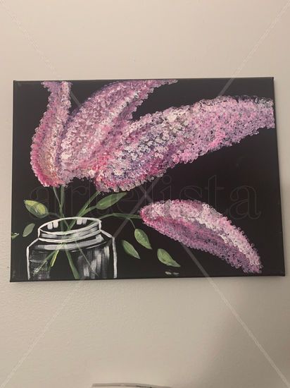 Flores Acrylic Canvas Floral Painting