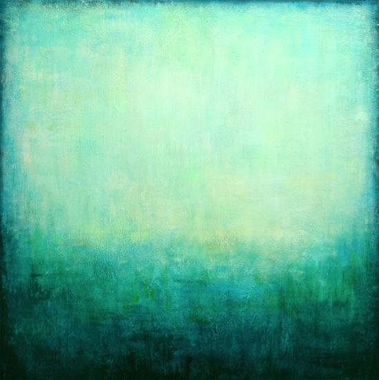 Turquoise Green Dreaming Acrylic Canvas Others