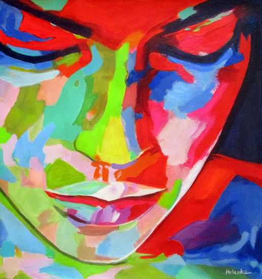 Temple of her being Acrylic Canvas Portrait