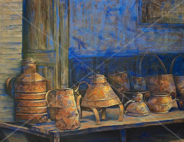 Pulperia Oil Textile Still Life Paintings