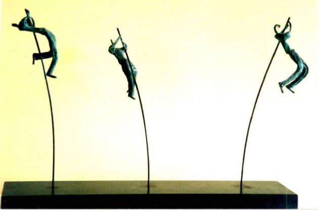 Escultura el salto Bronze Figurative