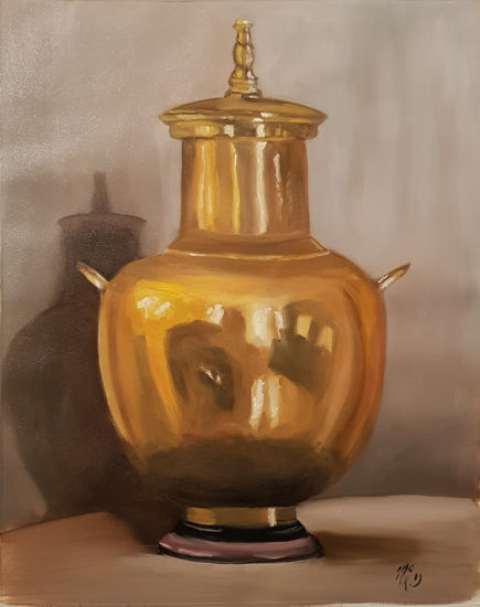 Jarrón Oil Canvas Figure Painting