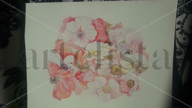 Flores Watercolour Paper Floral Painting