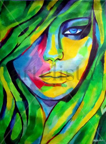 Urban camouflage Acrylic Canvas Portrait