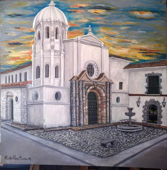 Iglesia Santo Domingo Popayán Oil Canvas Others