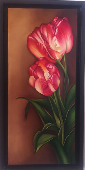 Tulipanes Oil Canvas Floral Painting