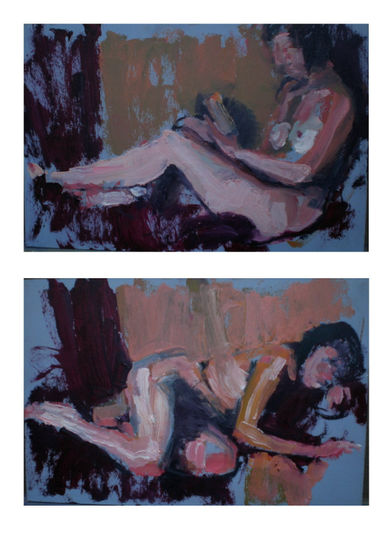 lote II_Apuntes cromáticos II Oil Panel Nude Paintings