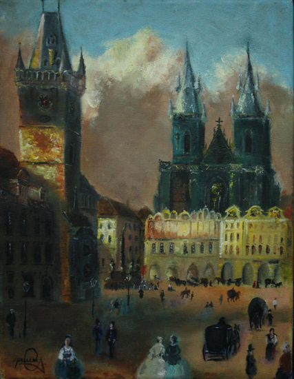 Prague Oil Canvas Landscaping