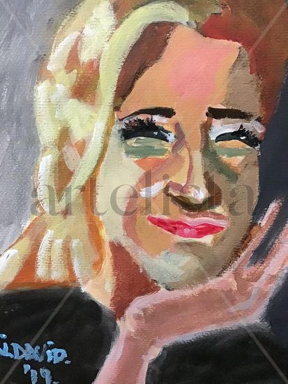 Sandra Acrylic Paper Portrait