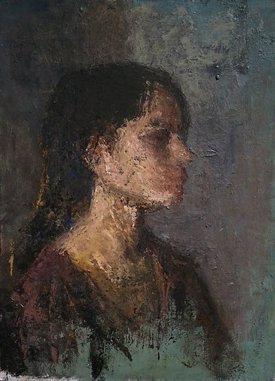 retrato de paula Oil Panel Figure Painting