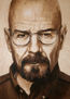 Pirorretrato, en madera